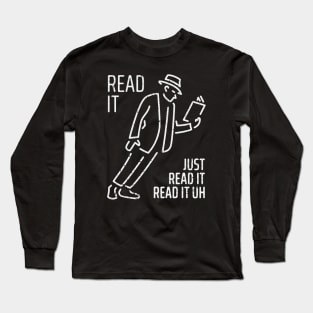 Just Read It distressed Long Sleeve T-Shirt